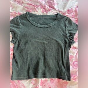 Brandy Melville Dark Green Crop Top